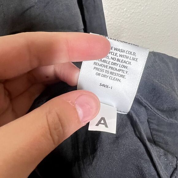 Eileen Fisher Linen Blend High Collar Peplum Jacket Gray Size Small - Picture 6 of 7